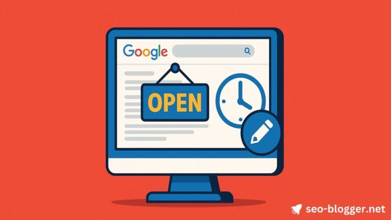 Titelbild Google Öffnungszeiten ändern.